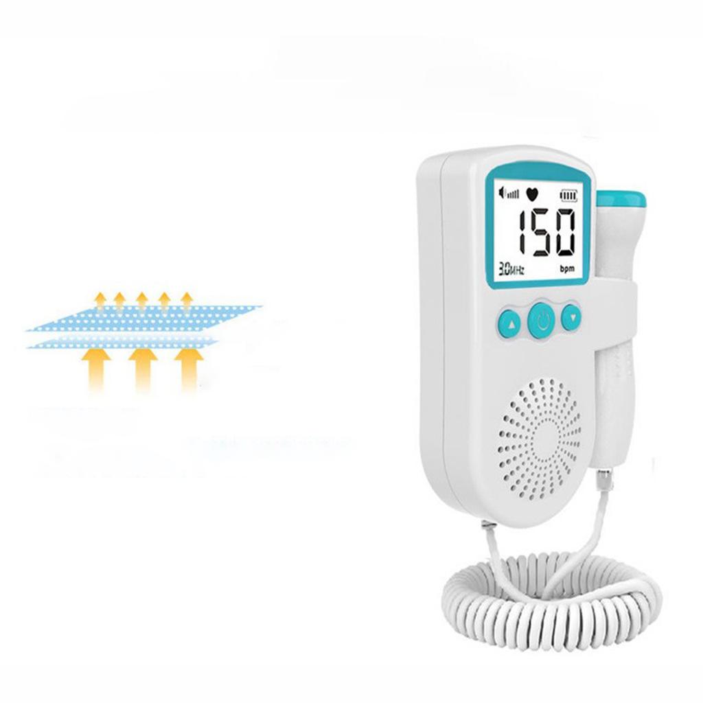 Home Fetal Heart Rate Monitor Stethoscope Detector Medical Monitor Pregnant Women Portable