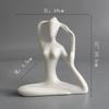 Modern Yoga Girly Abstract Ornaments White Porcelain Figures Living Room Decoration Lady's Gifts Angel Fairy Garden Home Decor