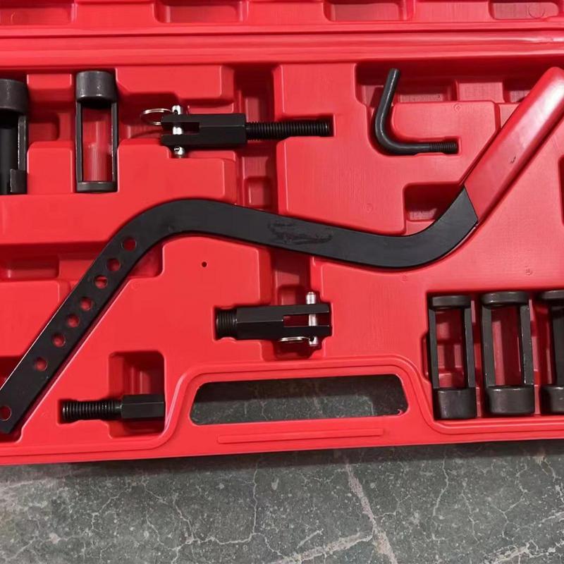 Valve Spring Compressor Tool Kit Overhead Cylinder Head Compressor Tool Clamp Collet Pusher Adapters Installer Kit Clamp Vehicle