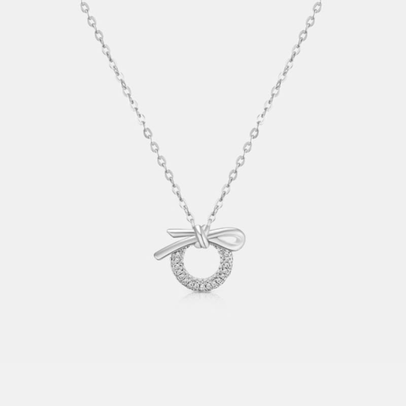 

METROCITY JEWELRY Nodino Sterling Silver White Necklace A243SN1217WPA 42cm