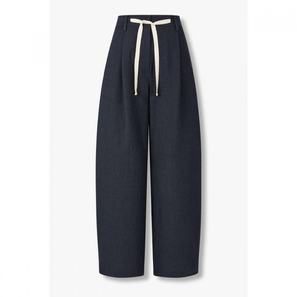 Studio Tomboy Women S Tuck Detail Banding SlackS 9106231551 Khaki/OS