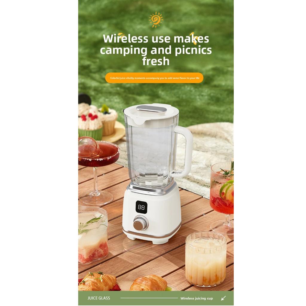 Portable Juicer Cup Electric Blender, Multifunctional Fruit Vegetable Juicer, Ice Crushing Smoothie Maker for Home Use