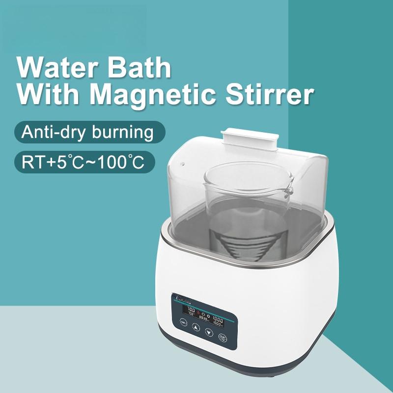 800W Laboratory Digital Display Thermostatic Heat Collection Magnetic Stirrer Water Bath With Magnetic Stirrer