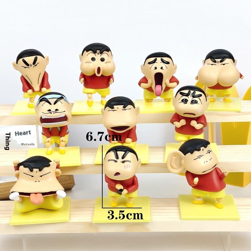 1Pcs Cute Birthday Holiday Gifts Cartoon Animated Crayon Shinchan Strange Blind Box Handmade Doll Desktop Decoration Ornament