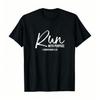 Unisex Run With Purpose Christian Runner Slogan Tee Breathable Outdoor Casual Top