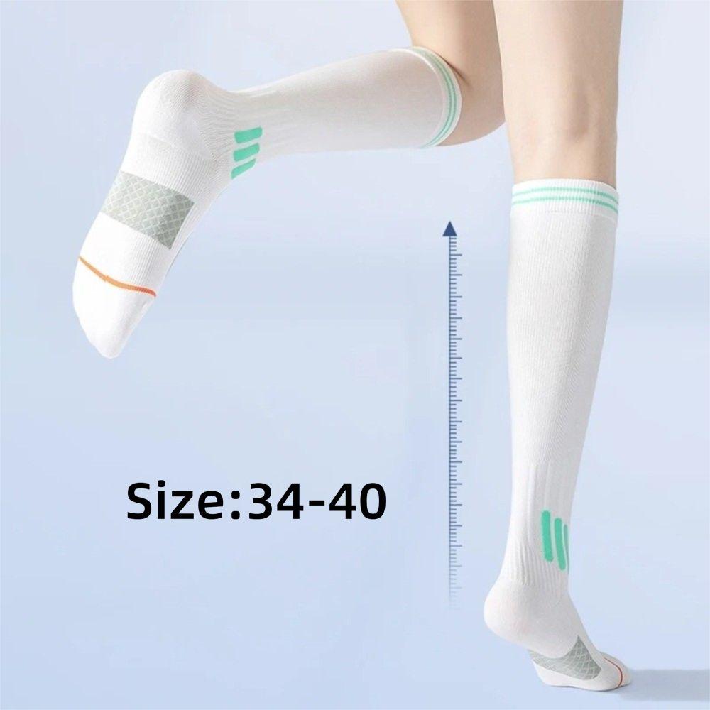 New Compression Fitness Long Tube Socks Elastic Anti-slip Sport Leg Pressure Sock Running Skipping Yoga Socks For Running Jump