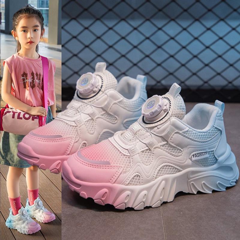 

Кроссовки для мальчиков и девочек с мягкой подошвой, износостойкие, с низким вырезом, с круглым носком, на пуговицах 37 розовый