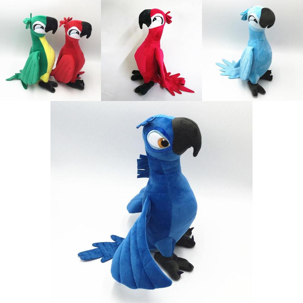 Adorable 30cm Rio Movie Plush Toy Parrot Bird Stuffed Animal Doll Perfect For Kids
