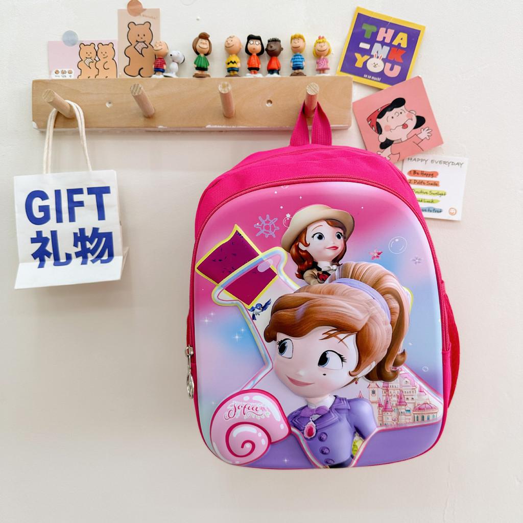 Adorable Cartoon Nylon Toddler Backpack Lightweight Spinal Protection For School RosePink
