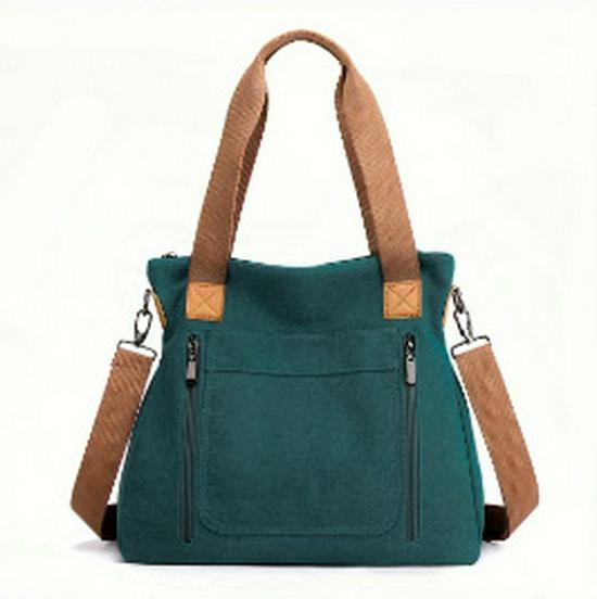 Large-Capacity Women's Canvas Tote & Shoulder Messenger Bags