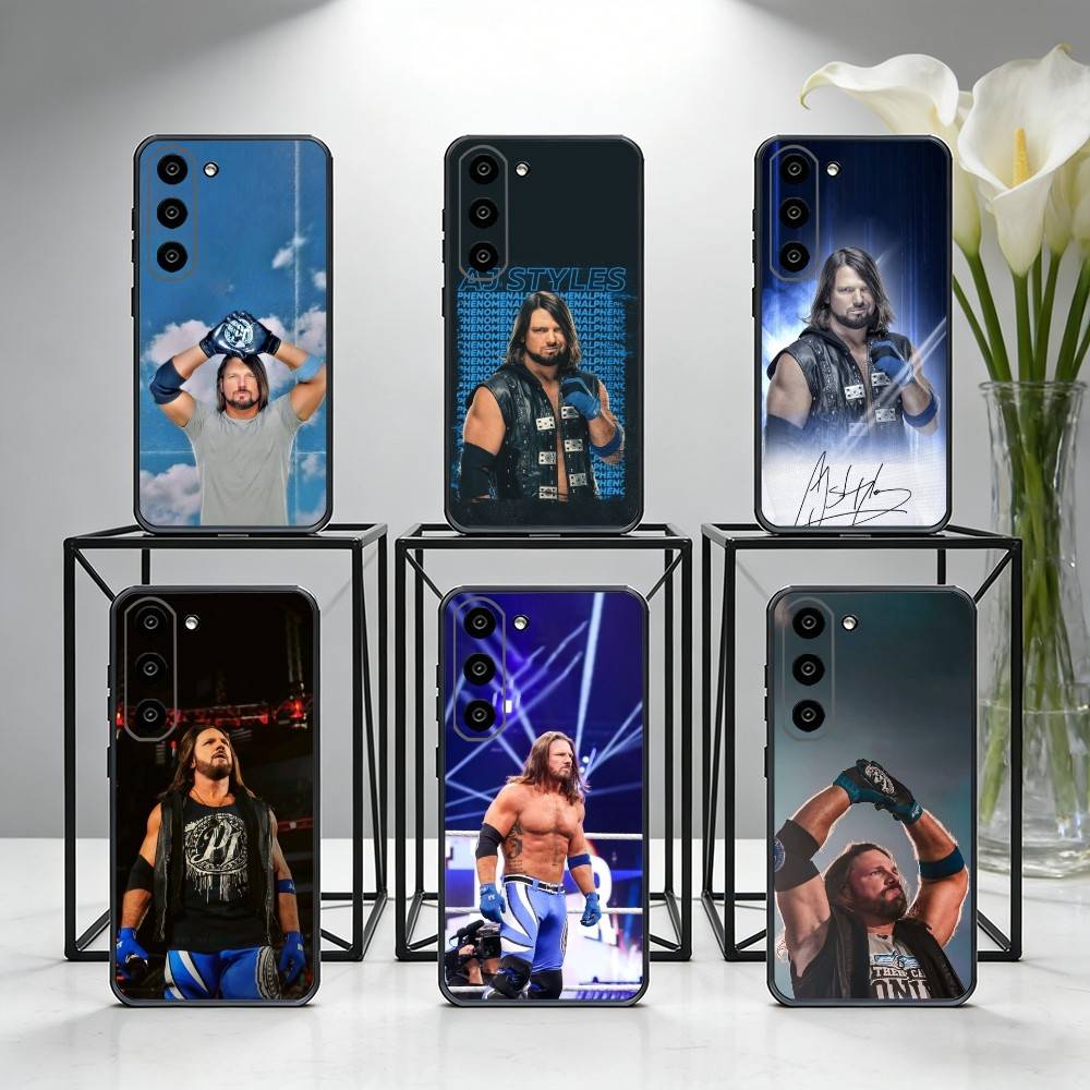 AJ Styles Phone Case For Samsung Galaxy A73,A72,A71,A70,A53,A52,A51,Others Soft Black Cover