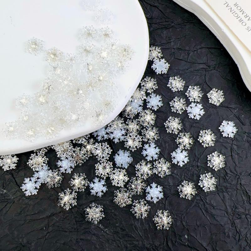 New Style Christmas Glitter Snowflake Nail Art Accessories