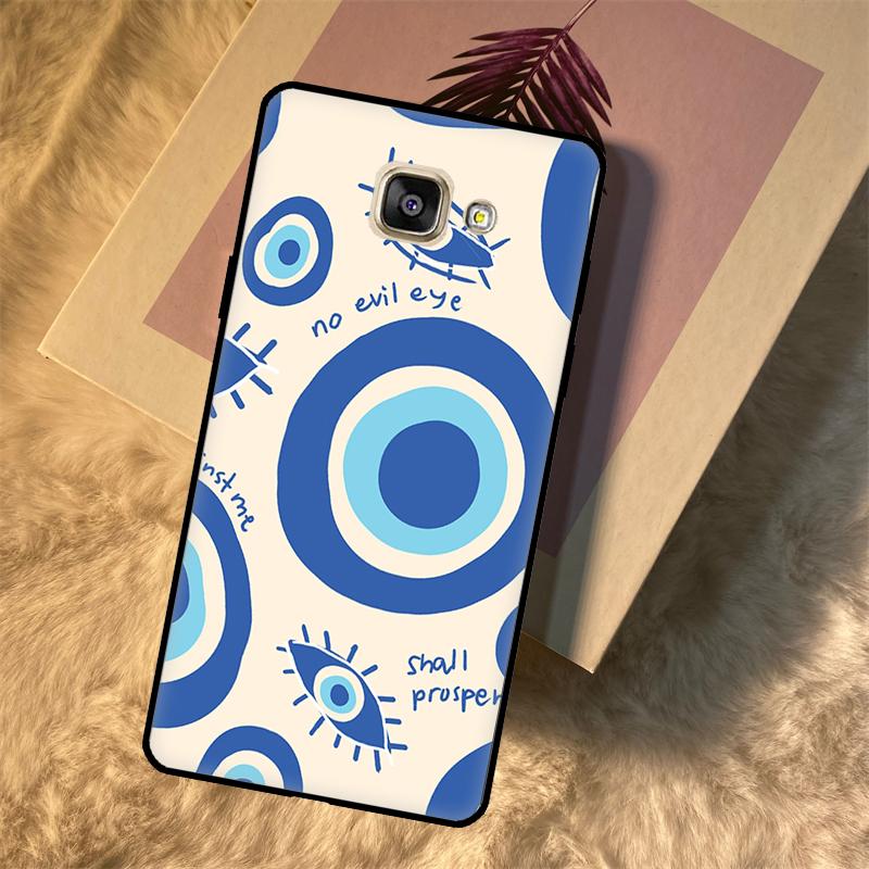 Evil Eye Lucky Eye Blue Case For Samsung Galaxy A3 A5 2016 J3 J5 J7 2017 J2 J6 J4 Plus J8 A6 A7 A8 A9 2018 Fundas