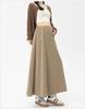 Maternity A-line Pleated Skirt - Spring/Autumn Style, Long Skirt for Short Stature, 2026 Collection