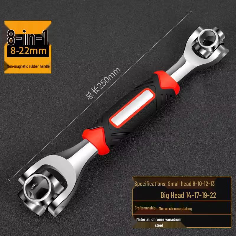 Adjustable Reversible Quick Ratchet Wrench 6-22mm Metric/Imperial