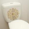 Self-adhesive Removable Waterproof Toilet Stickers Mandala Gold Foil Light Luxury for Bathroom Toilet Seat Decor