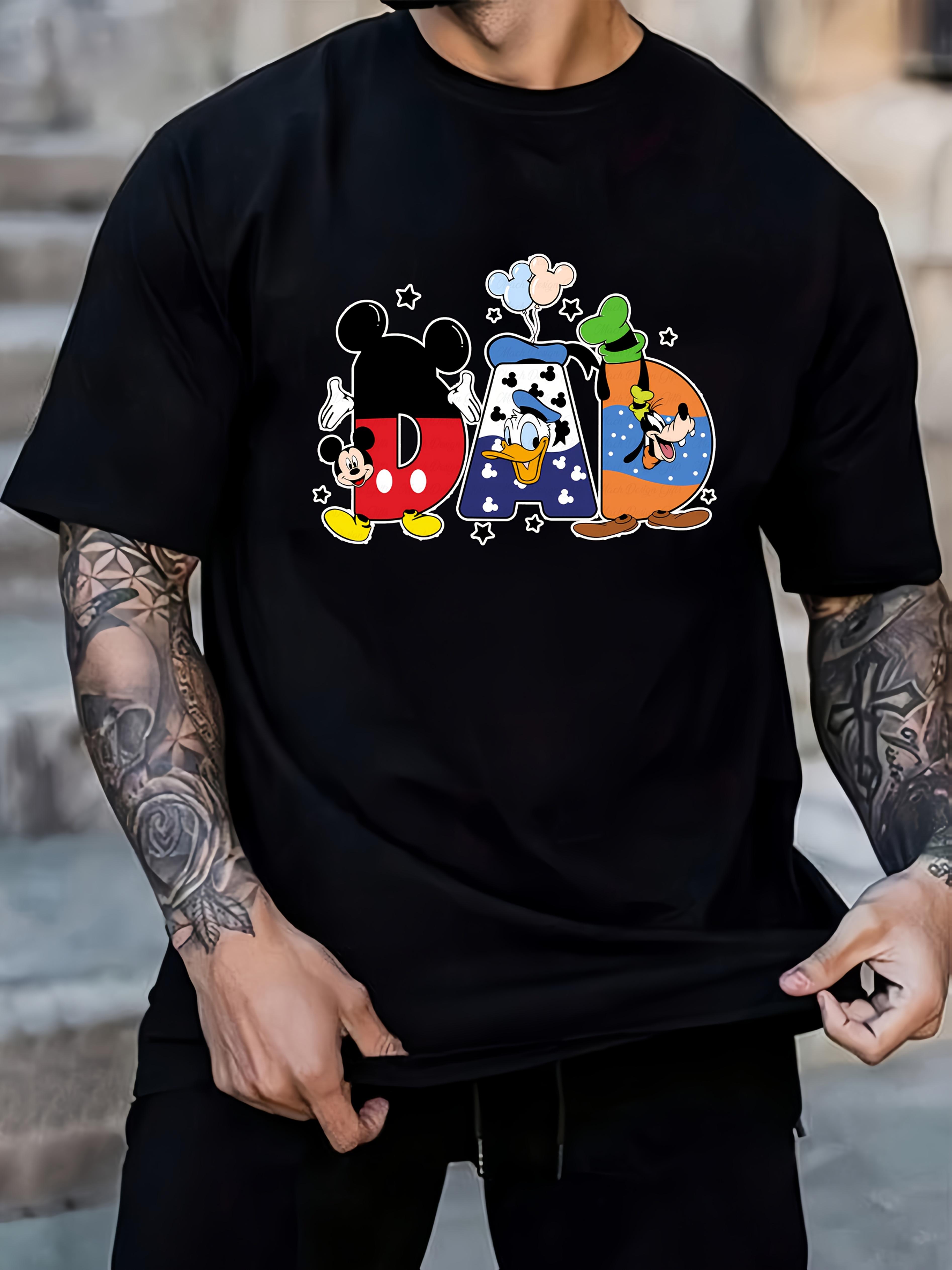Black T-shirt with Mickey Mouse Graphic - Casual XL