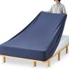 Kumori Wide King Size Stretchable Box Sheet with POLAR COOL Cooling Sensation, Super Stretchable,