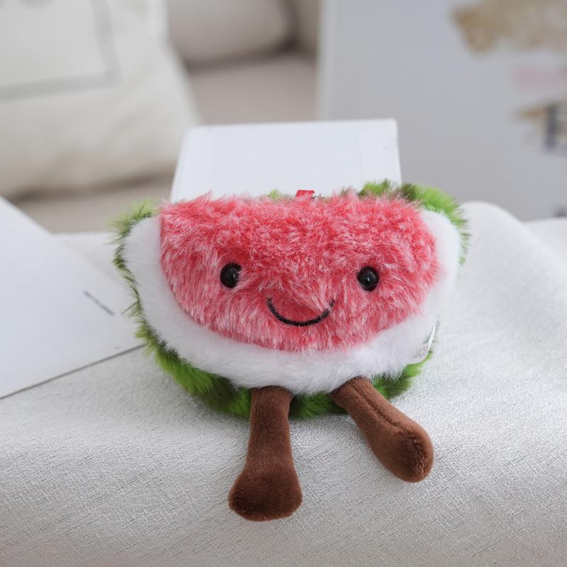 Plush Fruit Keychain Cute Cartoon Bag Pendant For Kids And Teens
