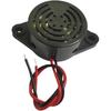 DC 3-24V Electronic Buzzer Alarm Sounder Continuous Beep 4Pcs (Black) SFM-27-I