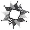 Nordic Star Cotton Triangle Flag Banner for Wedding or Kindergarten Decor