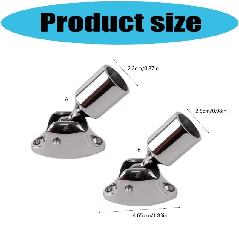 Stainless Steel Ball Slide Cap Fitting Smooth Pipe Support Fitting Top End Deck Hinge Mount Marine Fittings Hardware
