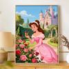 Disney diamond art painting kit diamond Princess Belle butterfly roses garden, wall art crafts, home room decoration
