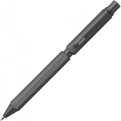 Rhodia Script Titanium Multi Function Pen Ballpoint 0.5mm 2 Colors Black   Red  