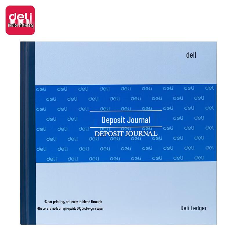 Deli Bank Deposit Daily Account Book синий