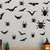 Halloween 3D Stereoscopic Spider Bat LED Flashing Light Party Window Atmosphere Wall Sticker Decoration
