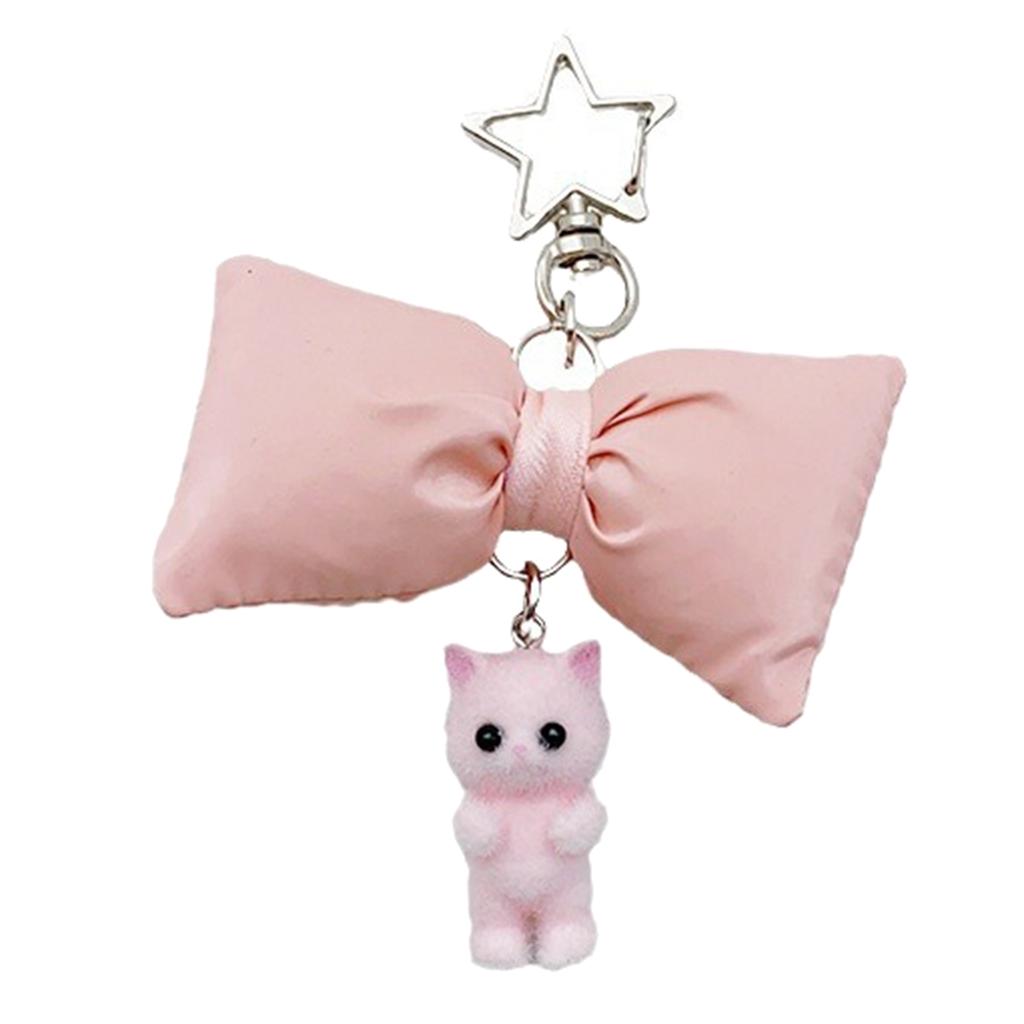 Elegantní klíčenka s motýlkem, klíčenka s mašlí, kočka s motýlkem, motýlek, odnímatelná šňůrka na telefon, ozdoba pro módní ženy