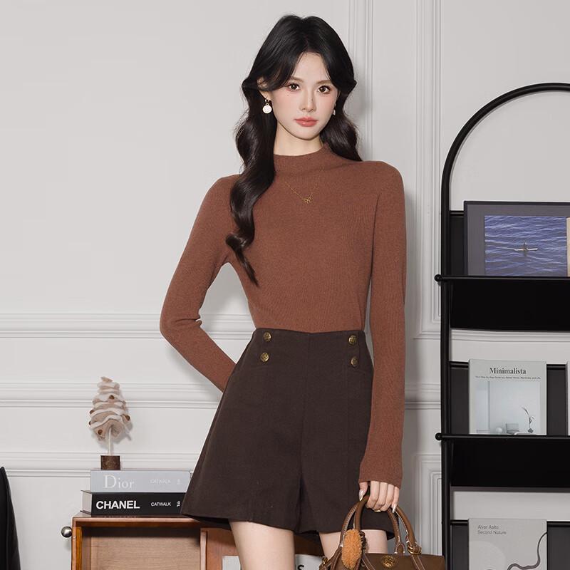 

Women s Basic Pullover Knit Sweater One Size