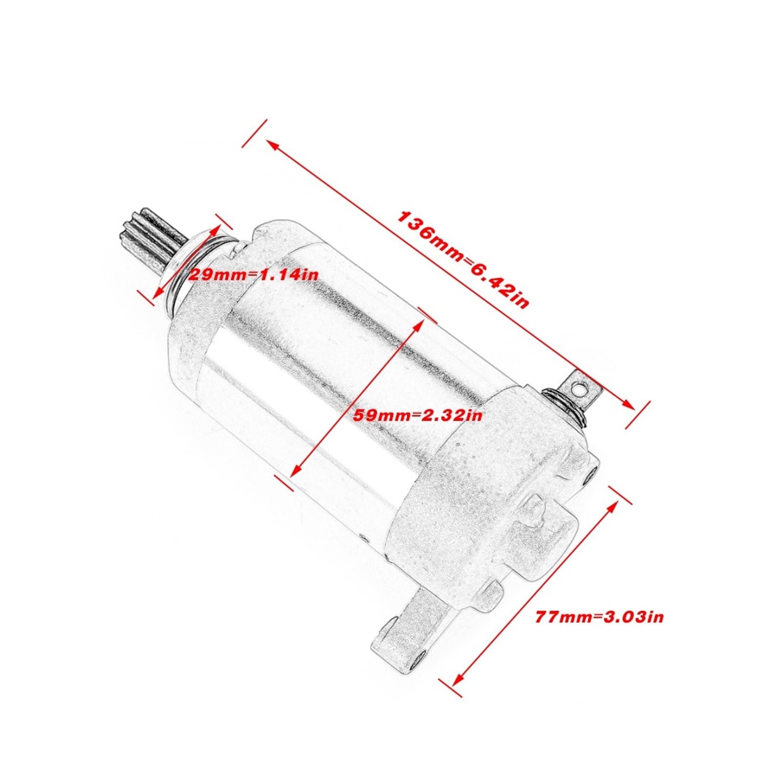 

Стартер для Yamaha XT125R XT125X YB125 YBR125ED YBR125ESD YB125SPD TT-R125 TTR125L TT-R125E LE 3D9-H1890-00 3D6-H1890-00 1 PC Starter