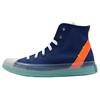 Chuck Taylor All Star Seasonal Comfortable Versatile Daily Fashion High-Top Canvas Shoes Unisex White, Blue, and Orange