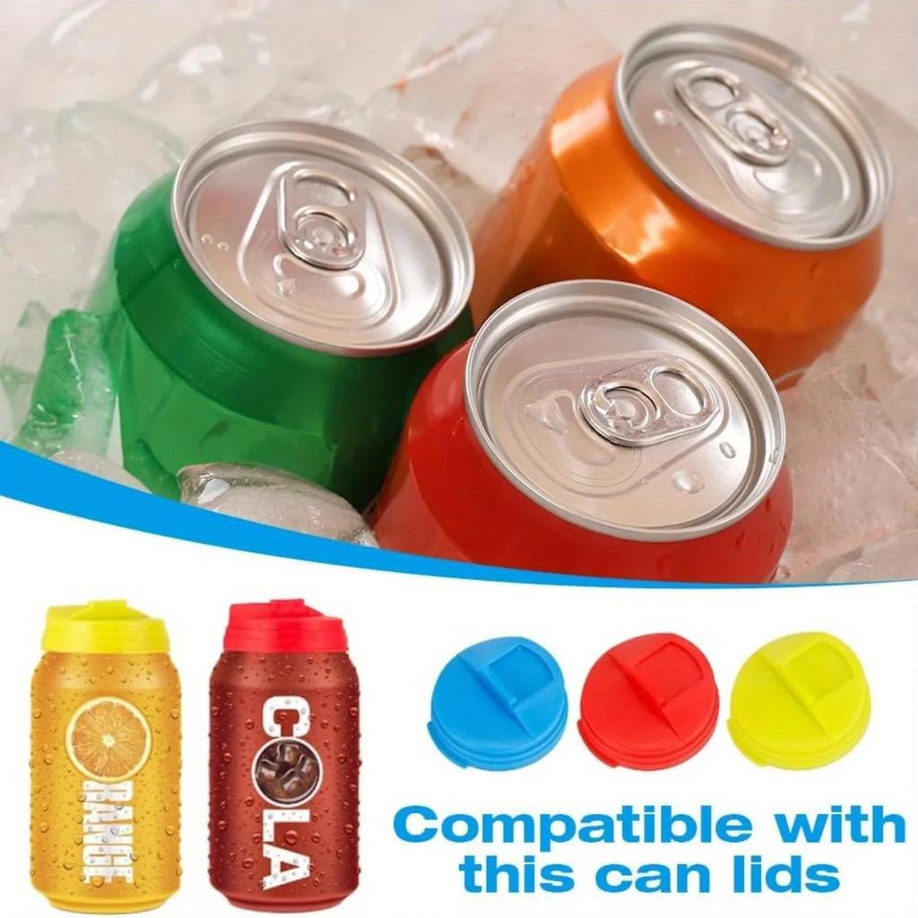 Reusable Soda Lid Cap Leak Proof Can Caps Soda Saver Caps Fizz Coke Drink Lid Soda Can Covers Bottle Top Lid