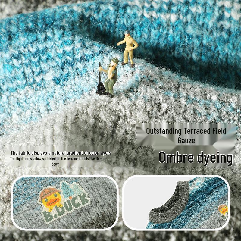 B.Duck Boys' Gradient Knit Sweater