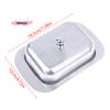 Retro French Stainless Steel Butter Dish with Lid - Kitchen Storage Box Butter Tray Dessert Tray Tableware for Home