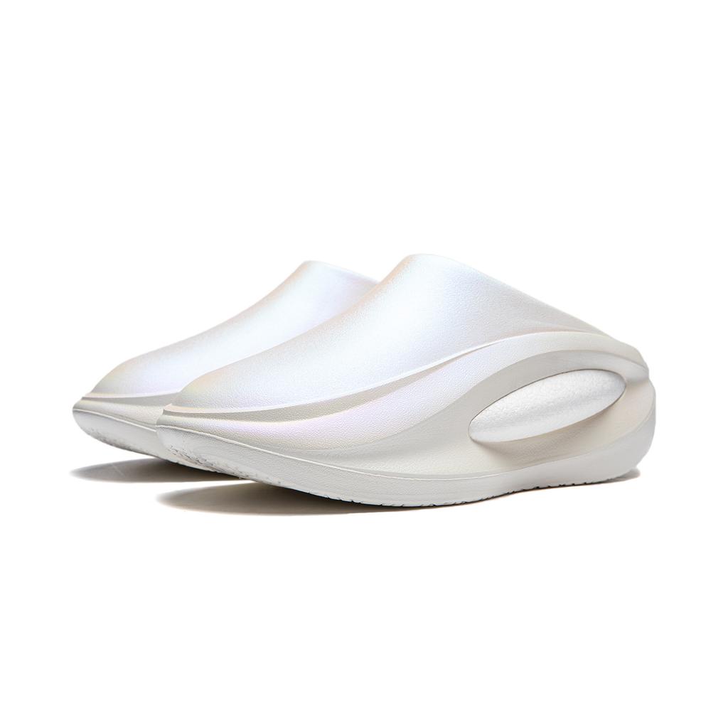 Li Ning Cloud Wanderer MULE Closed Toe Slippers Unisex Ecru AZSU001-15