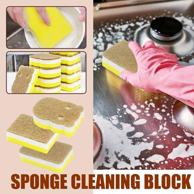 Kitchen Dishwashing Double-sided Scrubbing Sponge Scratch  Cleaning Sponge