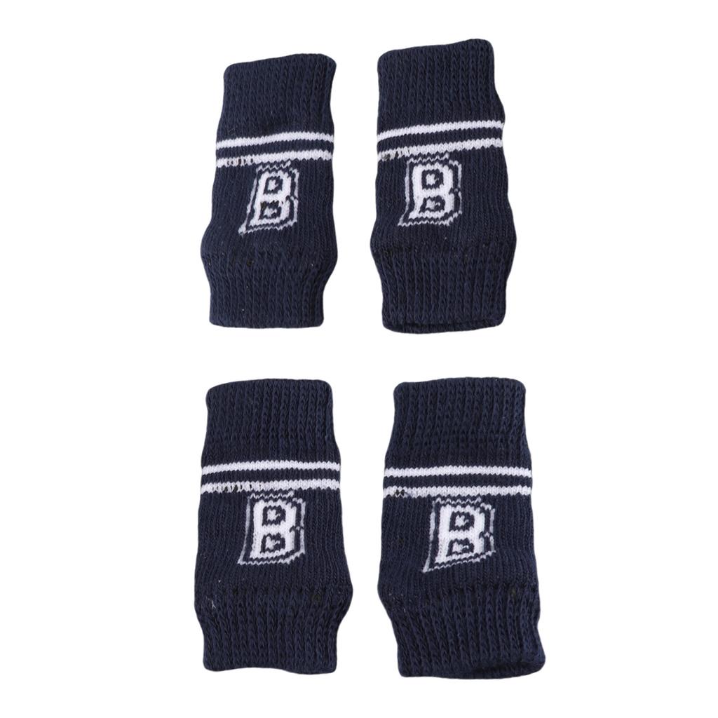 4pcs Dog Elbow Protector Cotton Polyurethane Comfortable Elastic Stylish Letter Pattern Pet Elbow Protective Sleeve