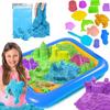 Kinetic Sand 2kg Molds + Sandbox Pool Creative Fun