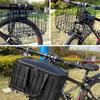 Foldable Bike Front Basket Black Bicycle Storage Basket New Bike Carrier Bag  For Electric Bikes