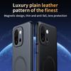 For OnePlus 15 5G Magnetic Case Leather Coated TPU + PC Phone Cover