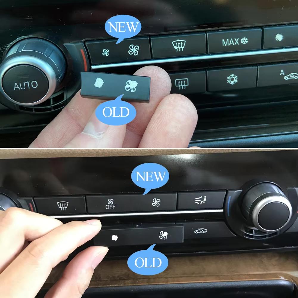 Klimaanlage Ventilator Windmenge AC Steuer Schalter Knopf Kappe Abdeckung Für BMW 5GT 5 6 7 Serie F01 F02 F06 F07 F10 F11 F12 F18