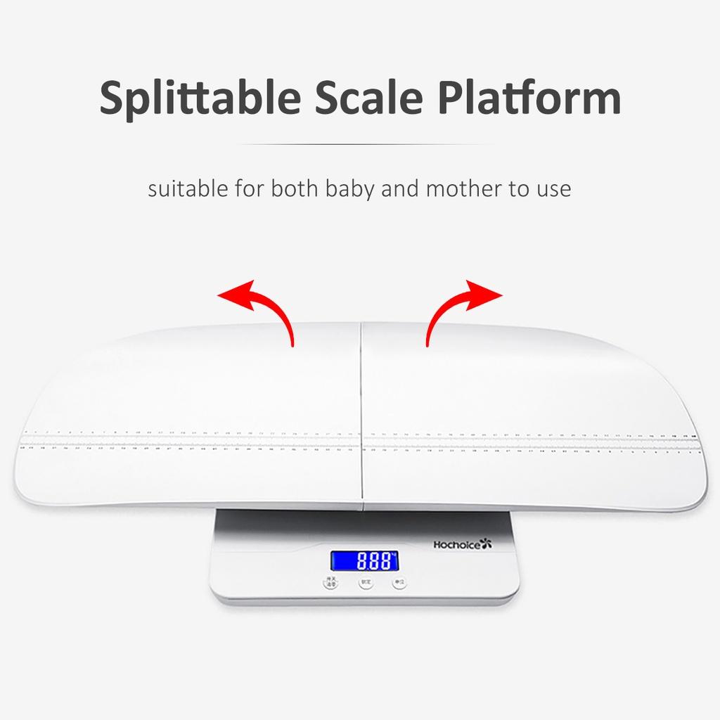 USB-Aufladung LCD-Anzeige Waage Kleinkind Säugling Haustier Babywaage Gewichtswaage Kinder Erwachsene Körperwiegen Genau Messwerkzeuge 100kg