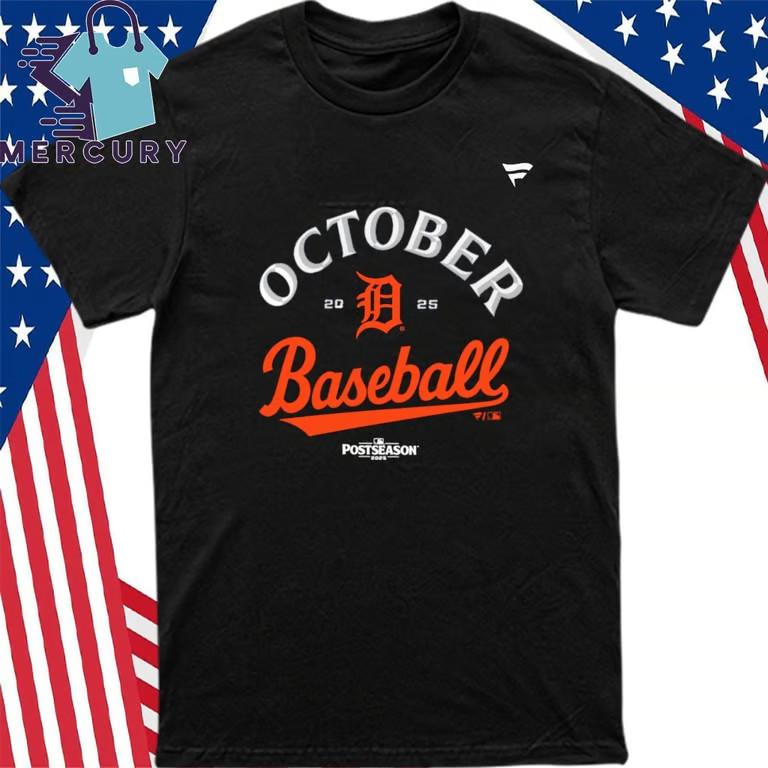 Тиграгры Октябрьский Бейсбол 2025 МЛБ Постсезон Футболка Унисекс Футболка S