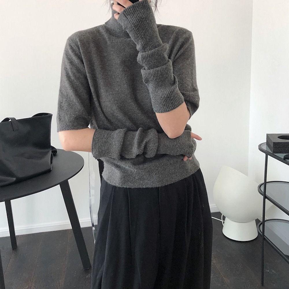 Gloves Half Finger Hand Sleeve Female Arm Warmers Knitted Arm Warmers Wool Sleeve Cuff Long Gloves
