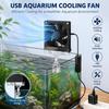 1Pcs Adjustable Angle Aquarium Cooling Fan Fish Tank Fan  for Reptile Terrarium Cooling