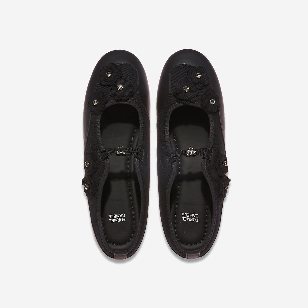 [FORMEL CAMELE] Chamele With Heart Flat, FLS1F1SP054, 1010112577, Popular Korean Shoes