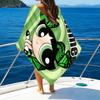 1pc The Powerpuff Girls3 Beach Towel with Custom Name, Beach/Swimming/Bath/Picnic/Camping Towel, Suitable for Seaside Beaches